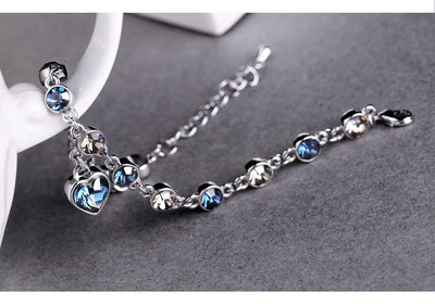 Heart Of The Ocean Crystal Bracelet Fashion Jewelry