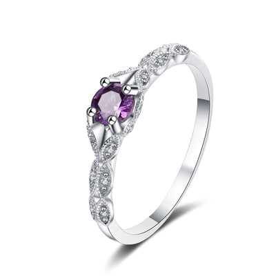 Luxury Wind Amethyst Lady's Ring