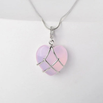 Fashion Moonstone  Princess Love Girl Necklace