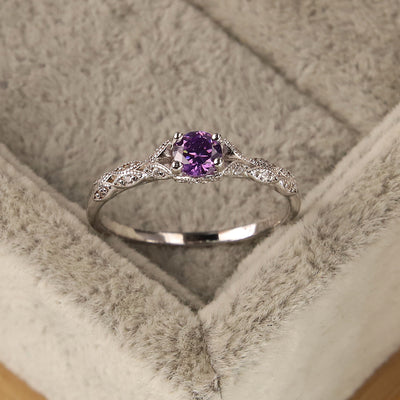 Luxury Wind Amethyst Lady's Ring