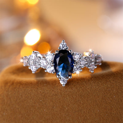 Cross-border Six-claw Horse Eye Simple Special Interest Light Luxury All-match Ring